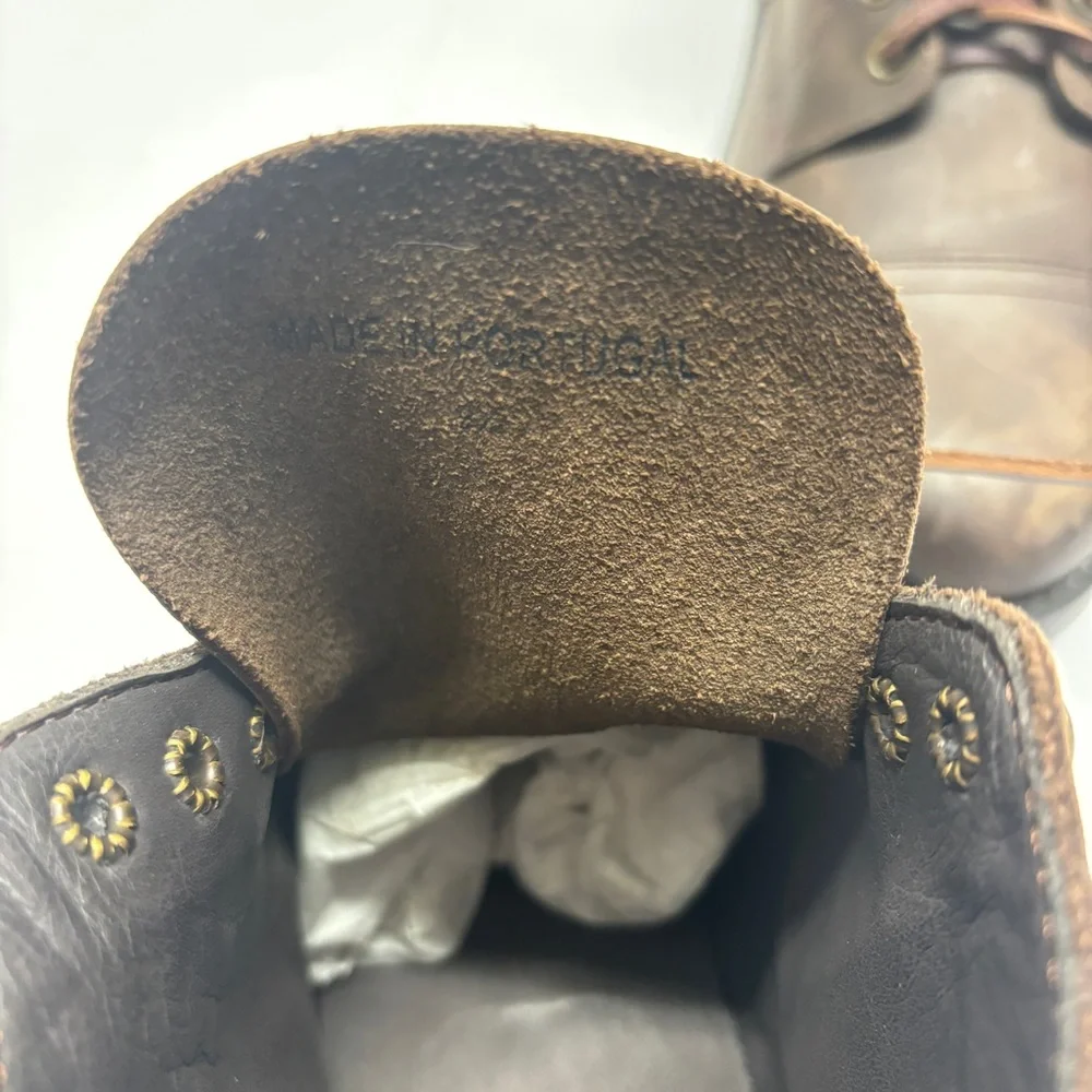 NEW Rhodes Footwear Portland Boot Leather Brown Men’s Sz 9.5
